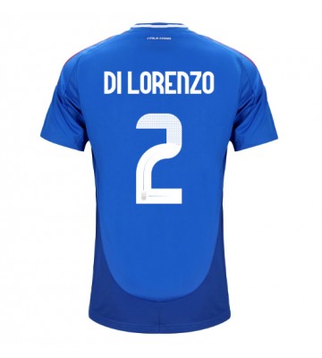 Italien Giovanni Di Lorenzo #2 Hemmatröja EM 2024 Kortärmad
